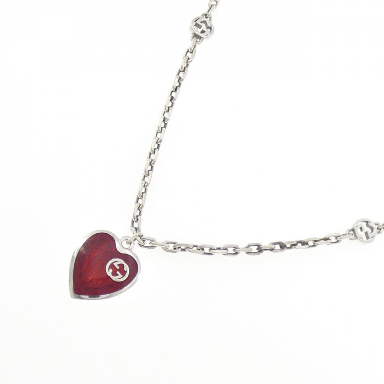 グッチ ハート 樹脂 ネックレス