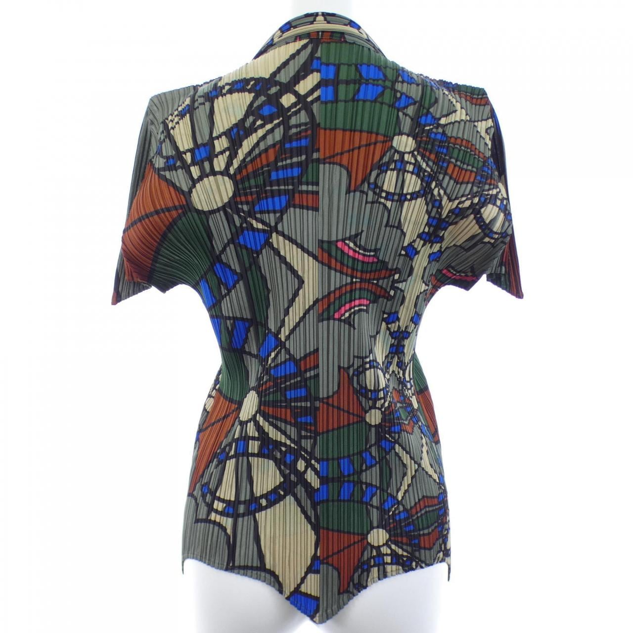 【ヴィンテージ】プリーツプリーズ PLEATS PLEASE 2004 ステンドグラス PP43-JK612 トップス