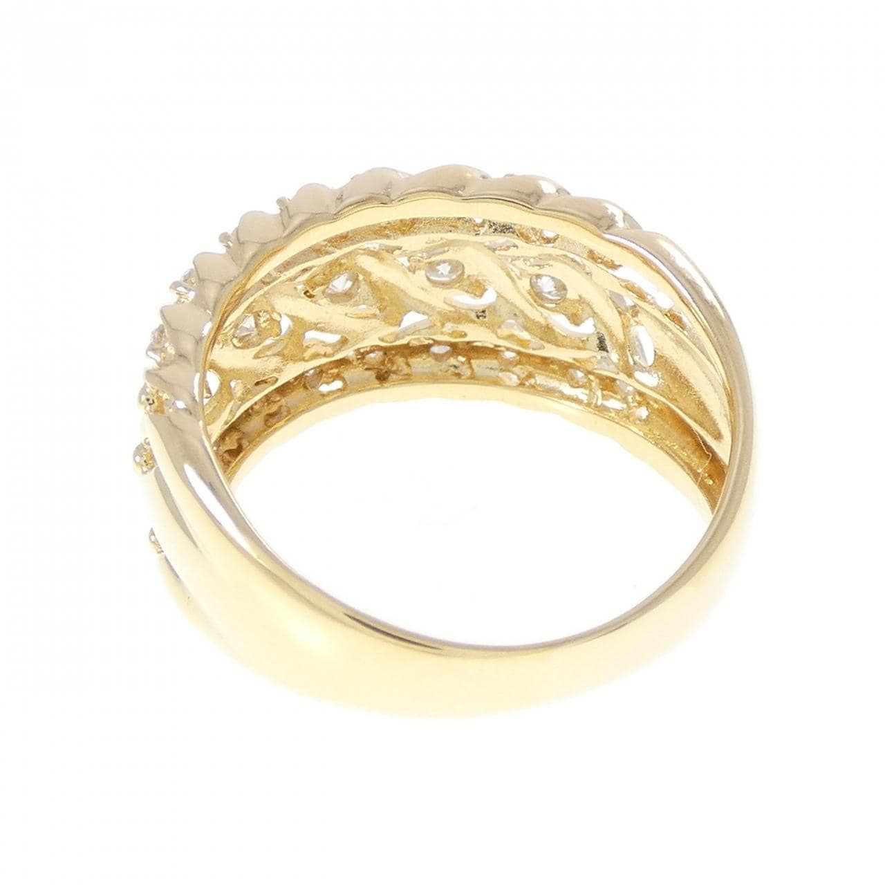 K18YG ダイヤモンド リング 0.35CT