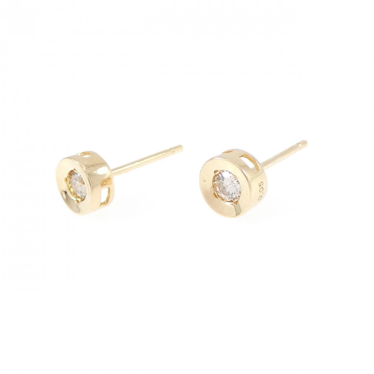 K18YG ダイヤモンド ピアス 0.10CT