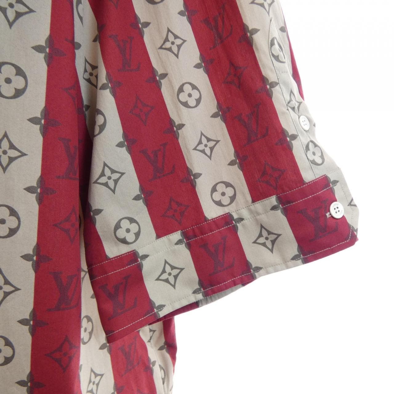 ルイヴィトン LOUIS VUITTON モノグラムトランクストライプショートスリーブ NIGO 日本限定 HMS05WJB8 S/Sシャツ