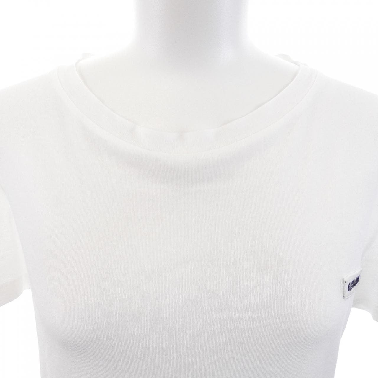 ミュウミュウ MIU MIU リブジャージー クロップド MT2155 SOOO 16J0 Tシャツ