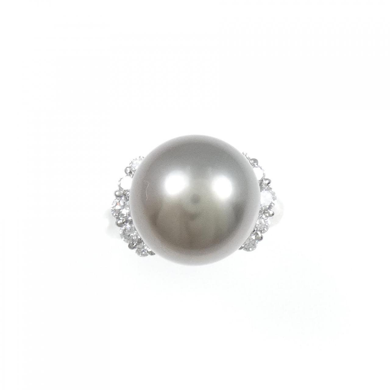 PT Black Butterfly Pearl Ring 13.6mm