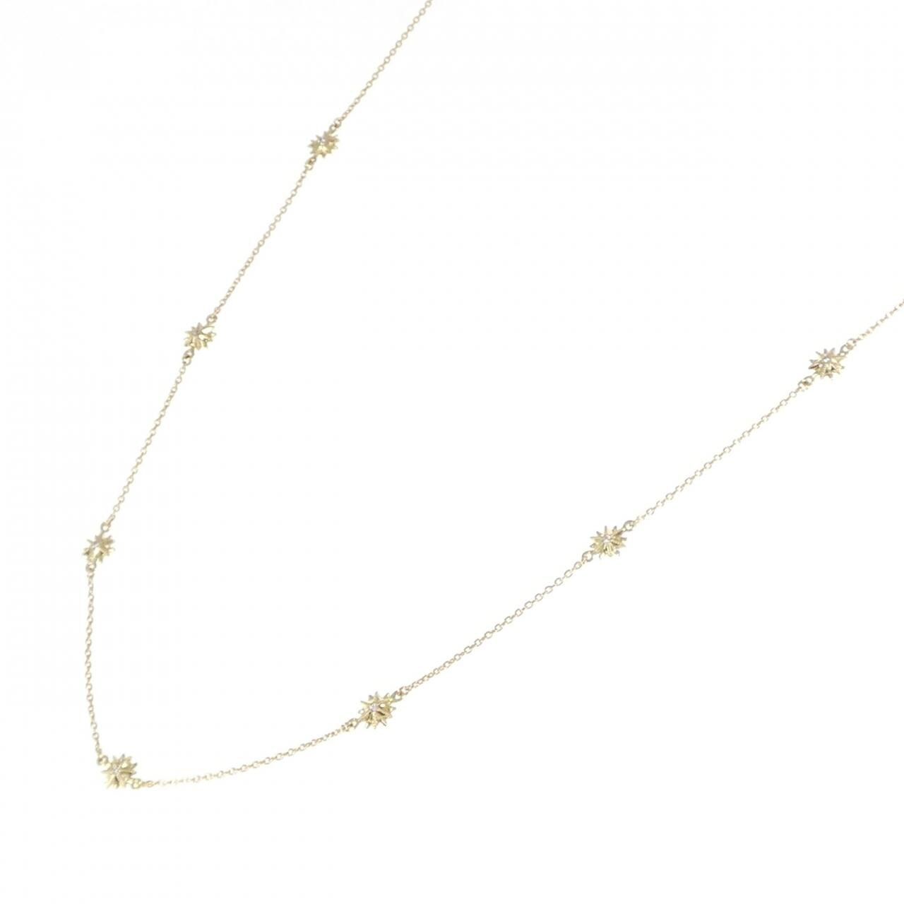 K18YG ダイヤモンド ネックレス 0.04CT