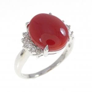 PT900 サンゴ リング 3.81CT