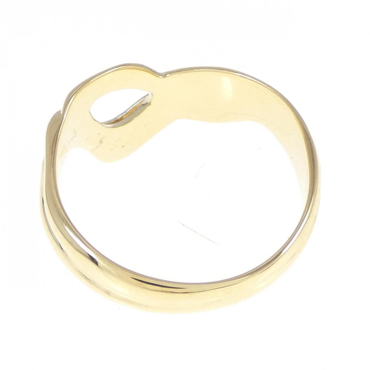 K18YG/PT ダイヤモンド リング 0.04CT