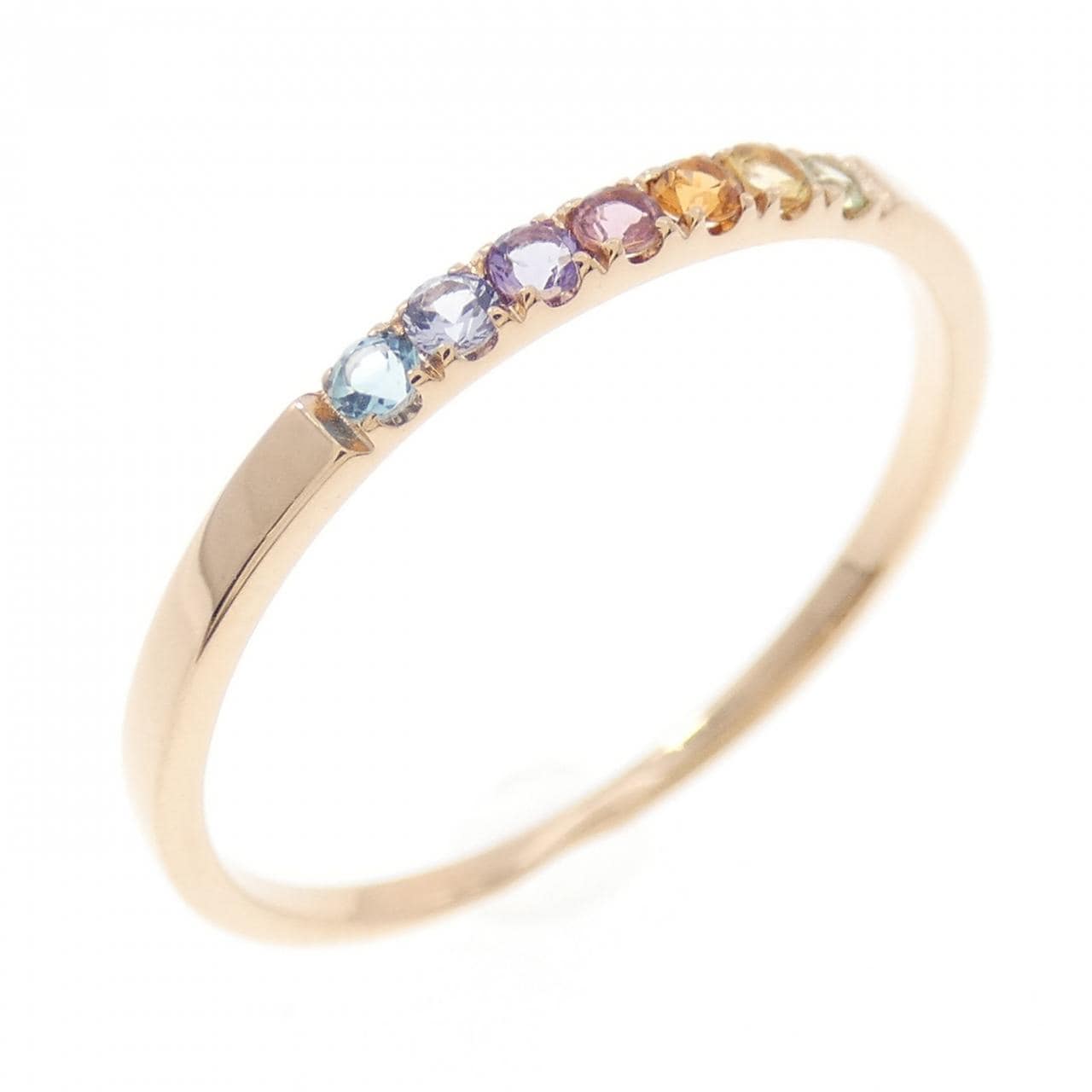 K10PG color stone ring