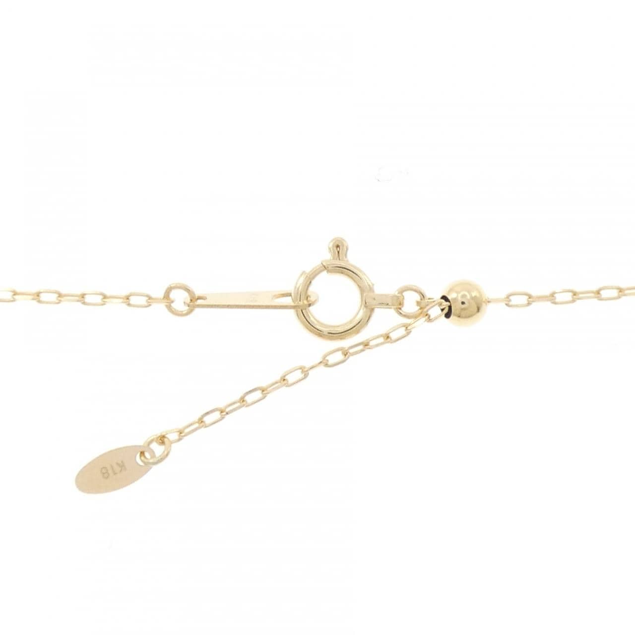 K18YG 白蝶パール ネックレス