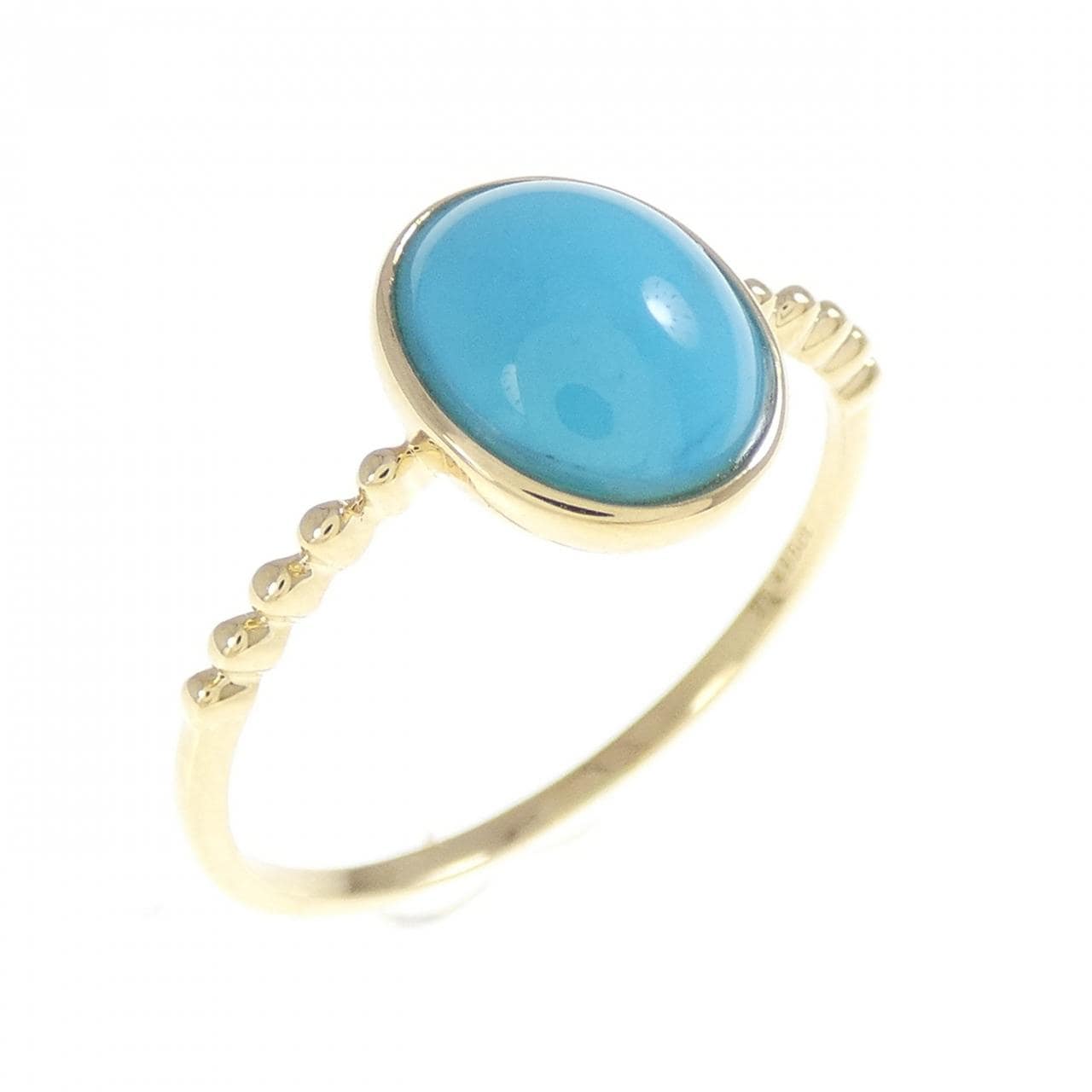 750YG ターコイズ リング 1.485CT