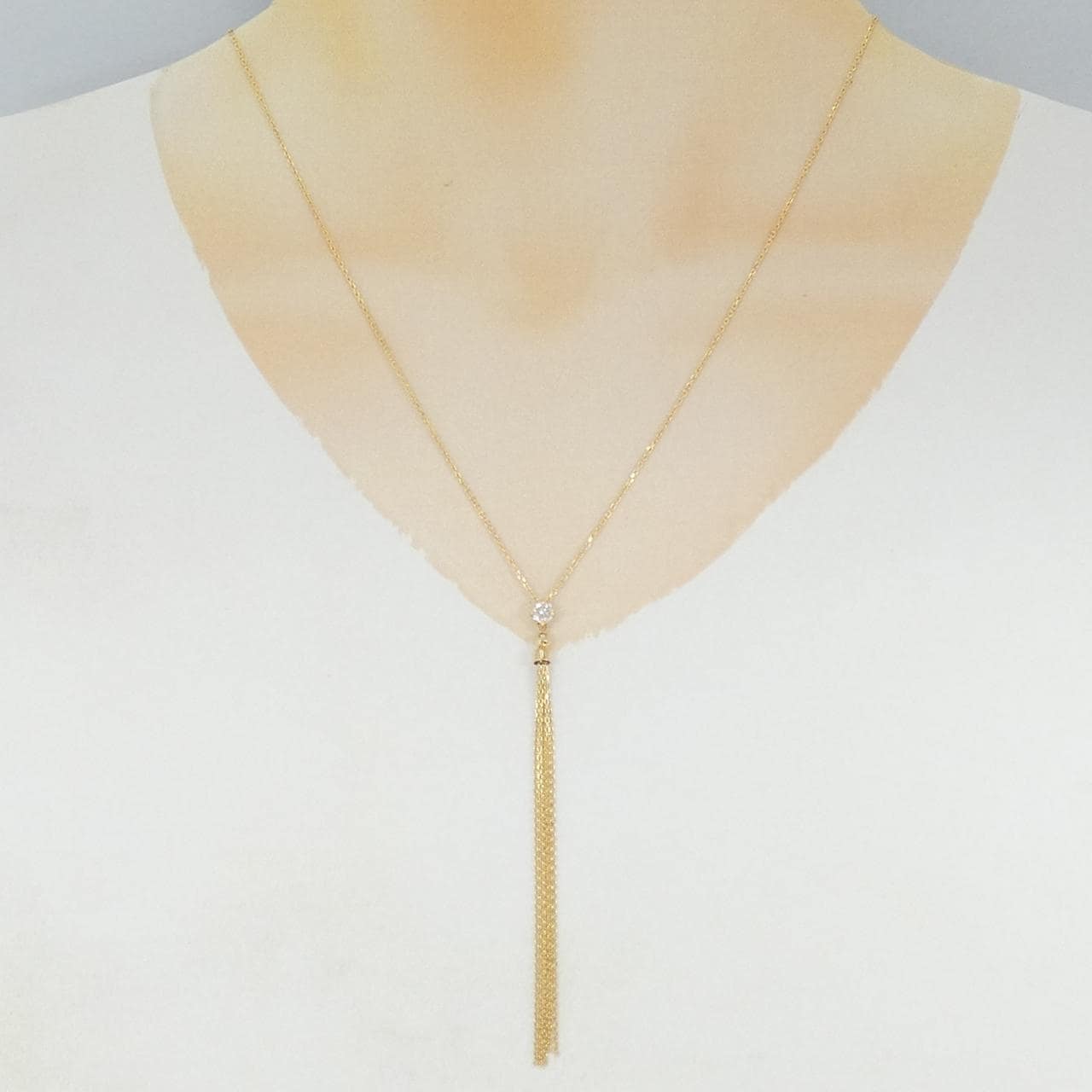 K18YG ダイヤモンド ネックレス 0.20CT