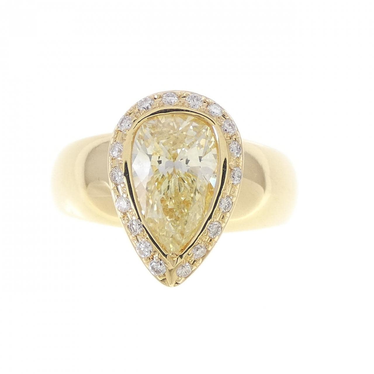 K18YG ダイヤモンド リング 1.339CT