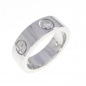 カルティエ ラブ ハーフダイヤ リング