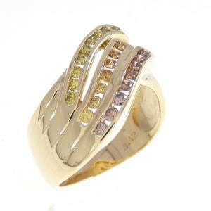 K18YG ダイヤモンド リング 0.42CT