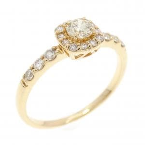 K18YG ダイヤモンド リング 0.158CT