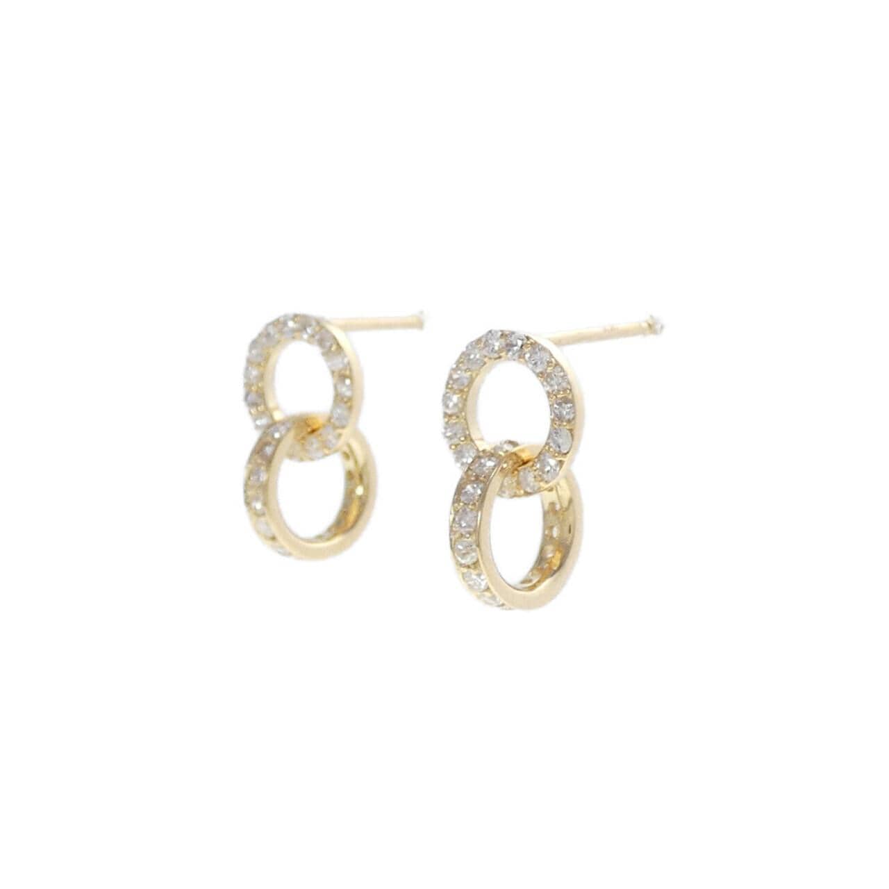 【リメイク】K18YG ダイヤモンド ピアス 0.40CT