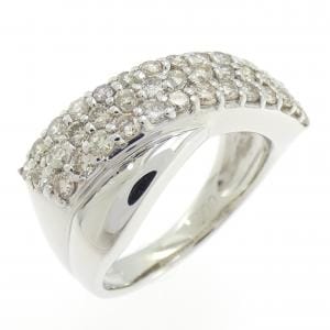 PT900 パヴェ ダイヤモンド リング 1.00CT