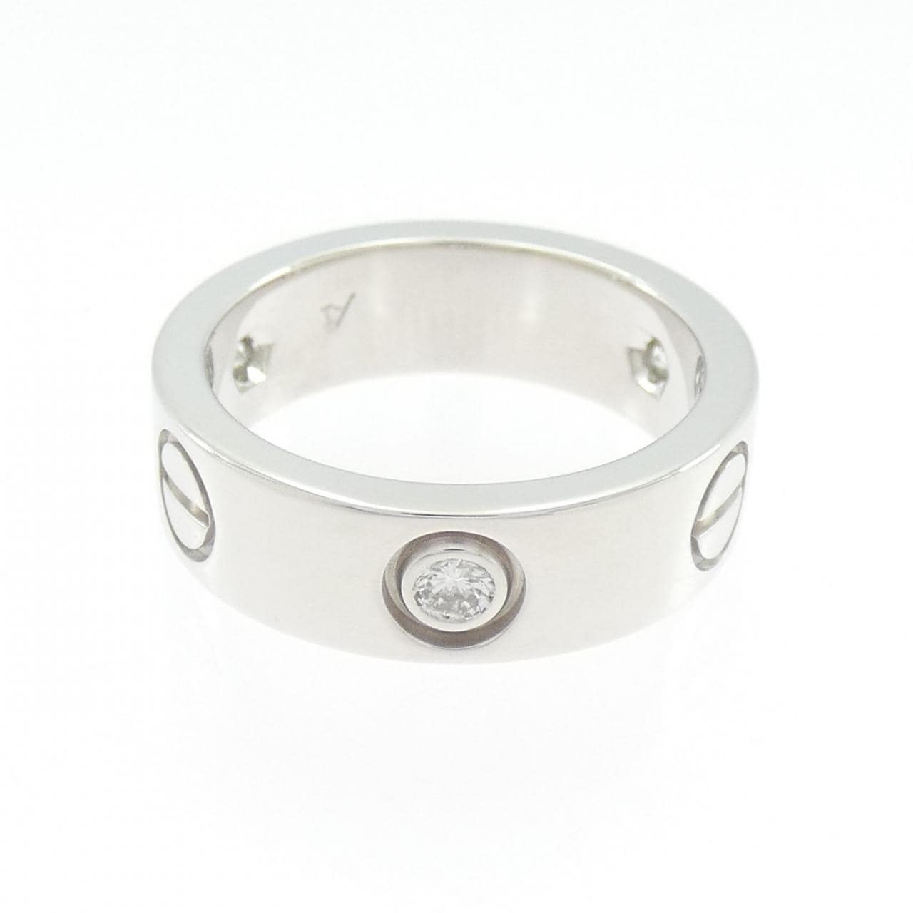 カルティエ ラブ ハーフダイヤ リング