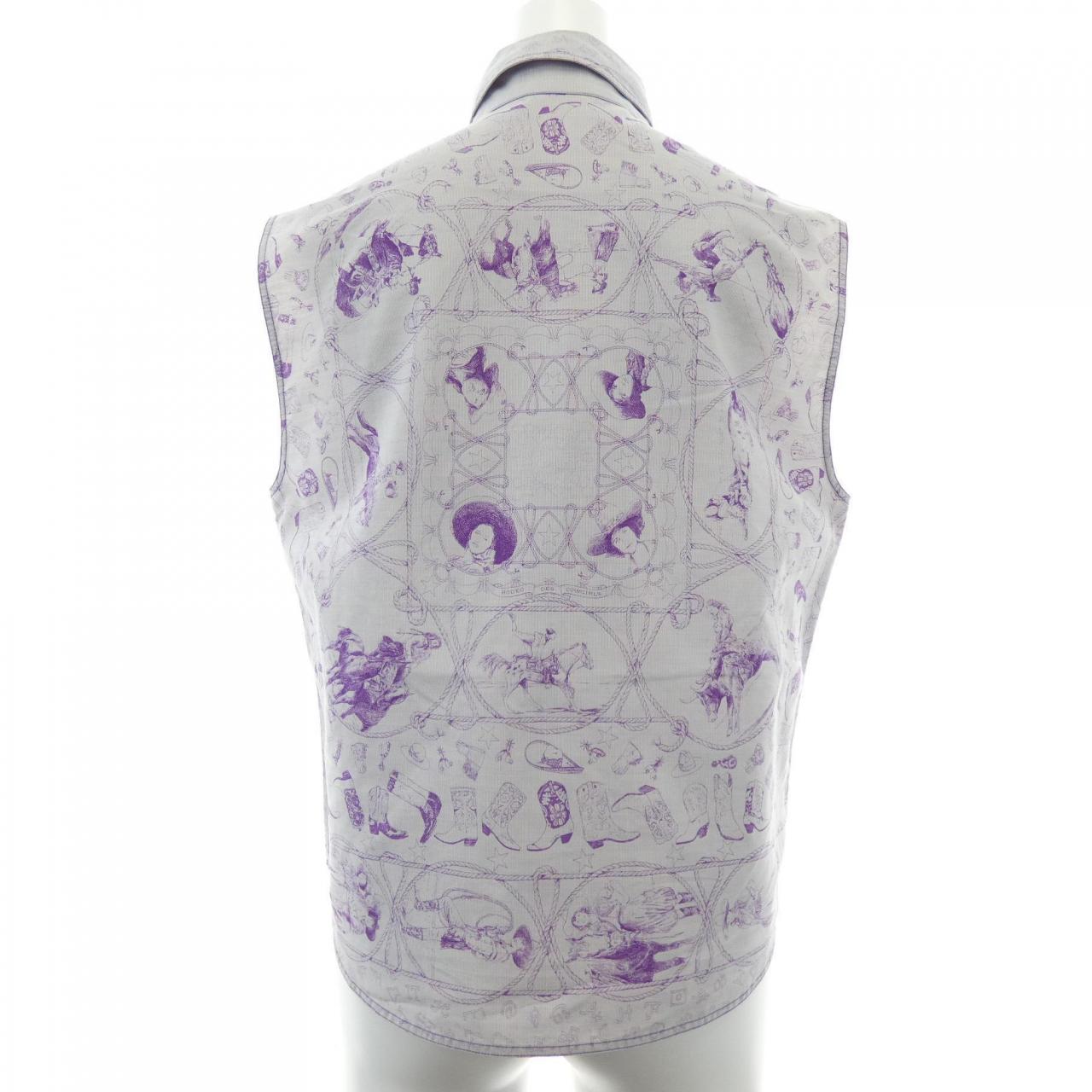 【ヴィンテージ】エルメス HERMES RODEO DES COWGIRLS ツイルレーヌ. ベスト