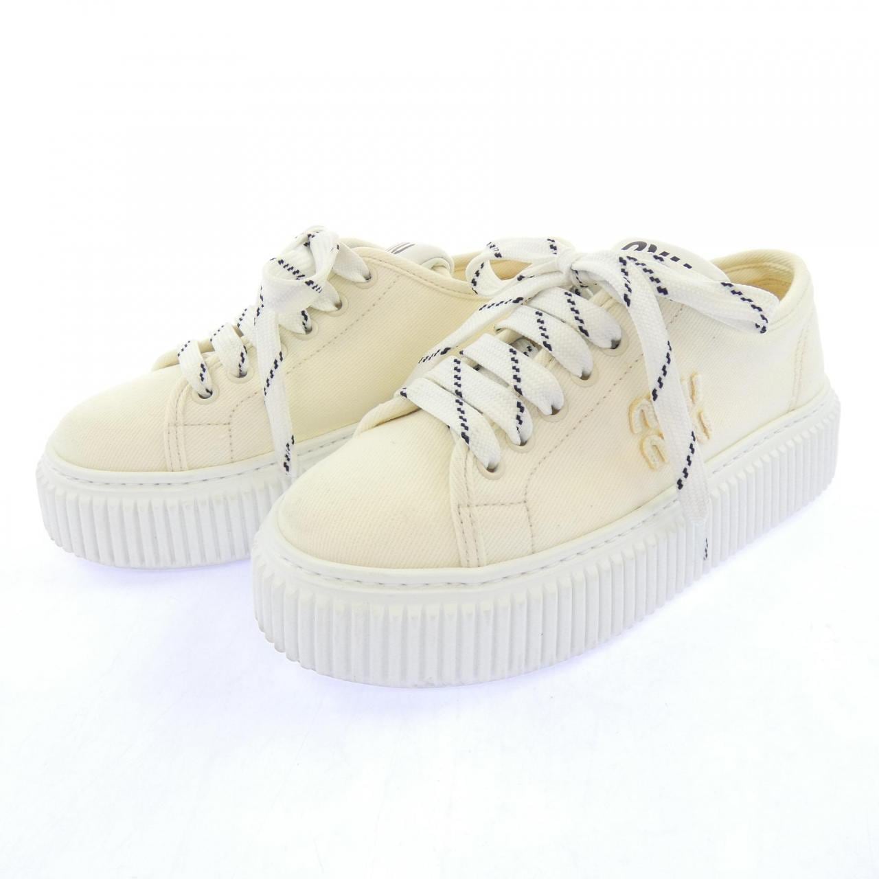 ミュウミュウ MIU MIU フラットファームソール 5E389E スニーカー