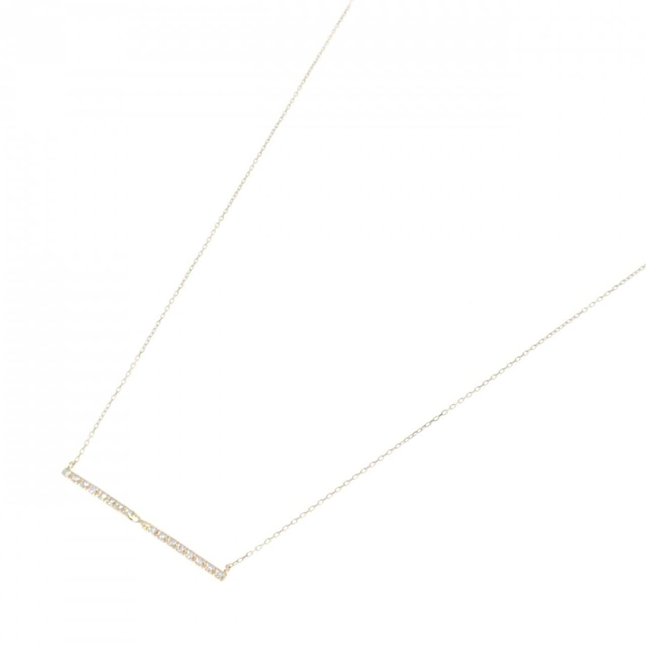 K18YG ダイヤモンド ネックレス 0.11CT