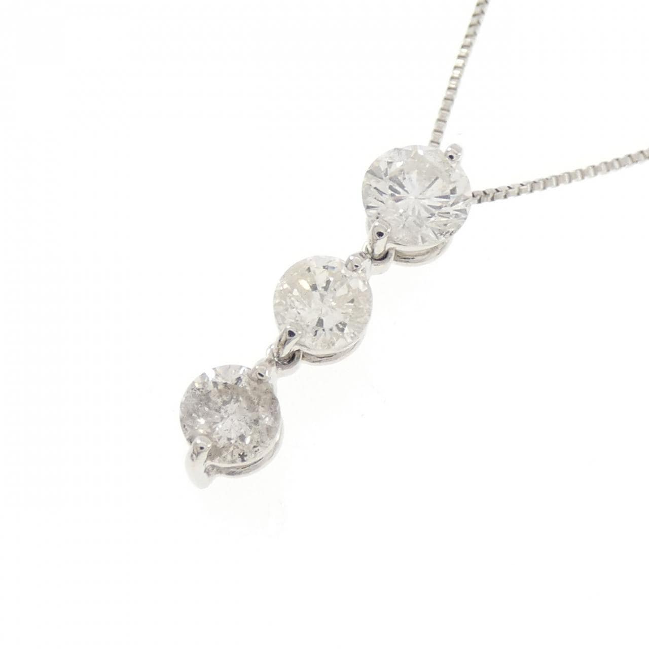 PT900/PT850 ダイヤモンド ネックレス 1.04CT