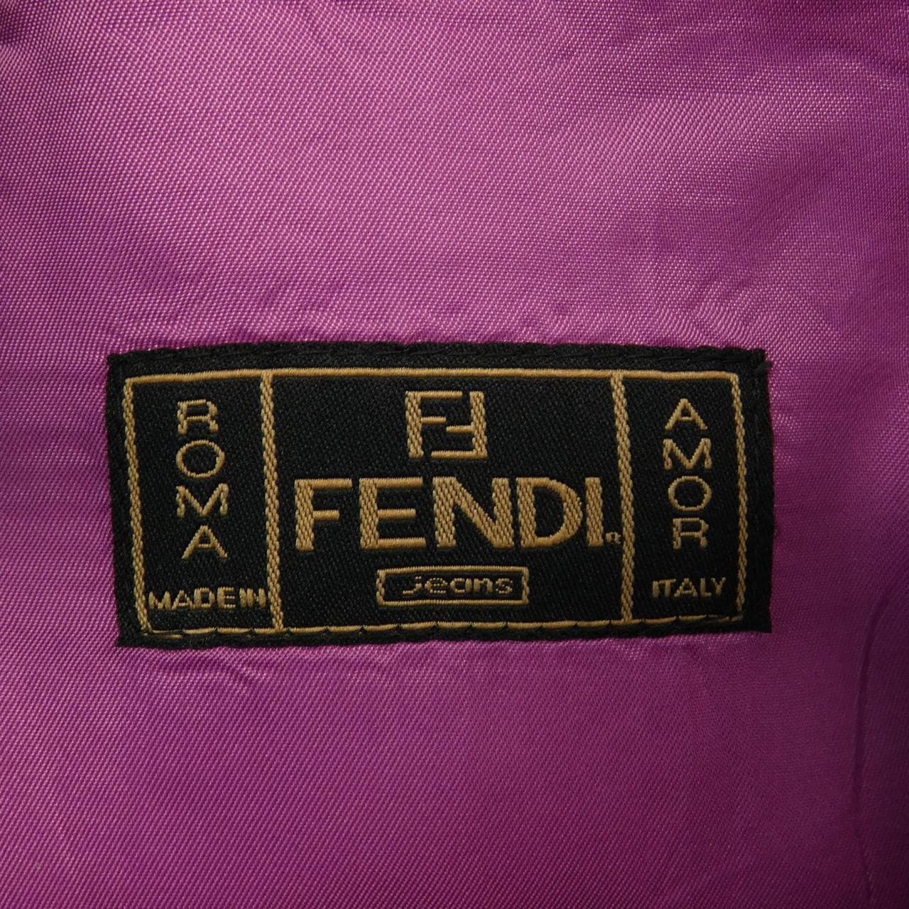 【ヴィンテージ】フェンディ FENDI ノーカラージャケット