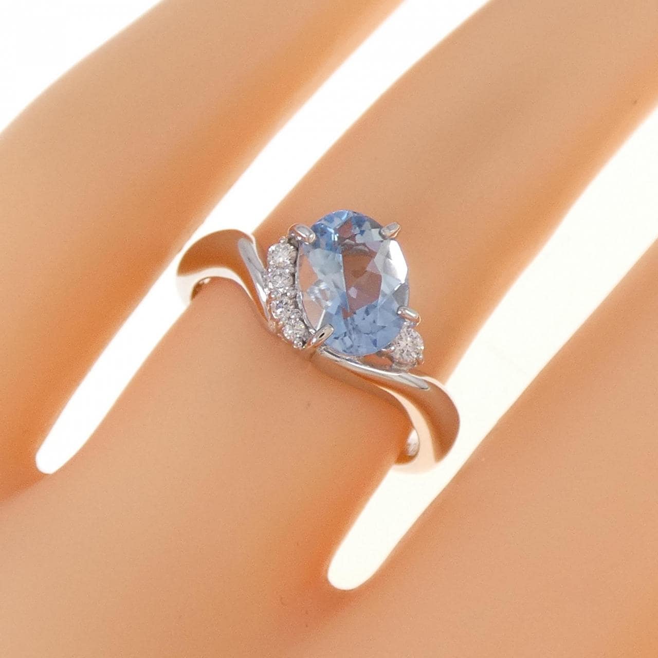 PT アクアマリン リング 0.98CT