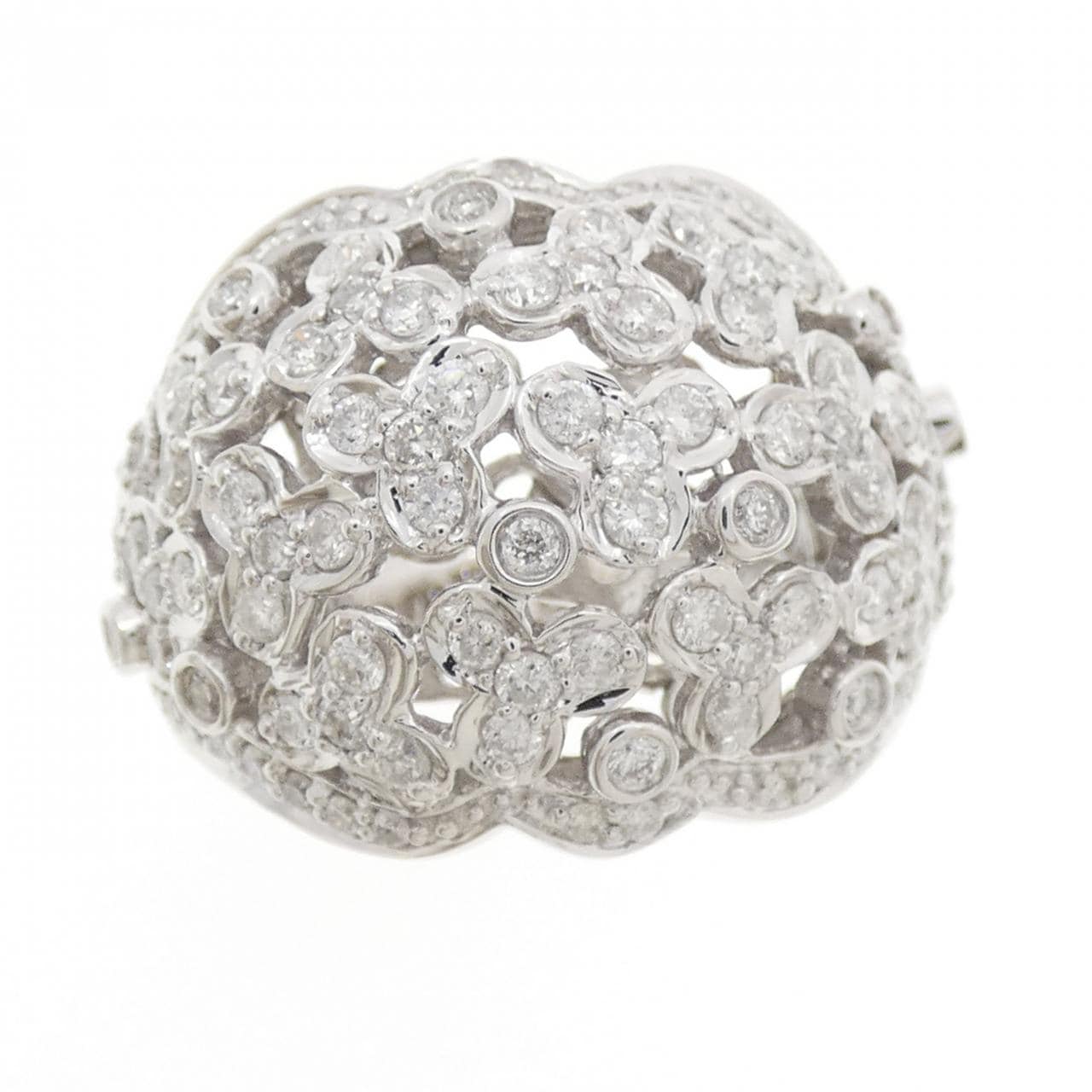 K18WG ダイヤモンド リング 1.50CT