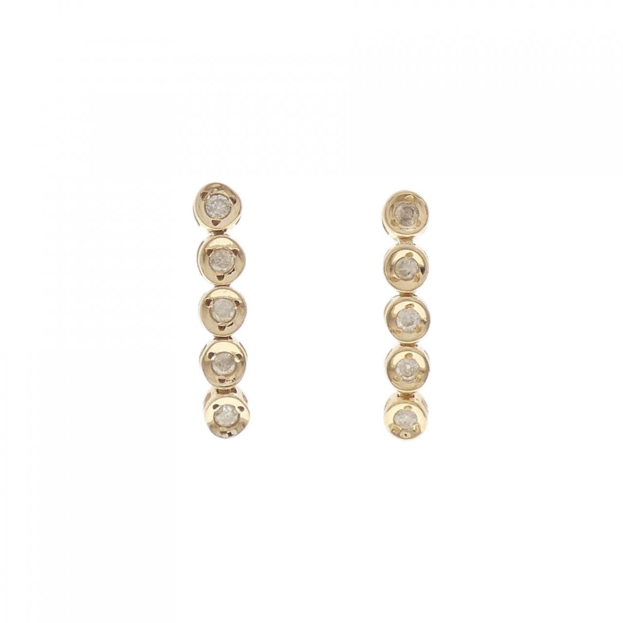 K18YG ダイヤモンド ピアス 0.20CT