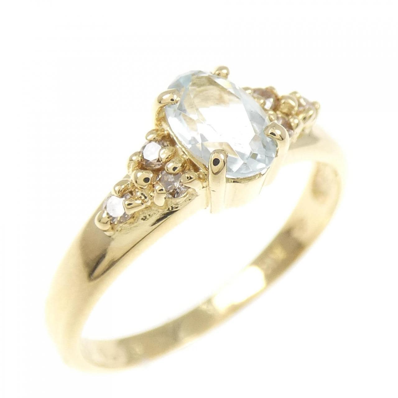 K18YG アクアマリン リング