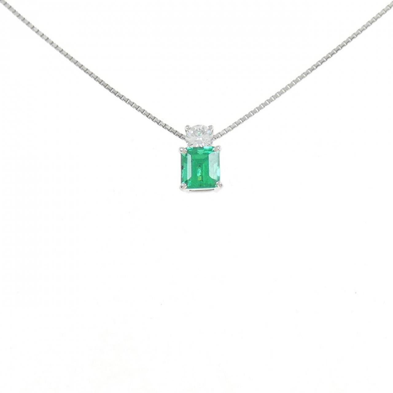 Ginza Tanaka Emerald Necklace 0.65CT