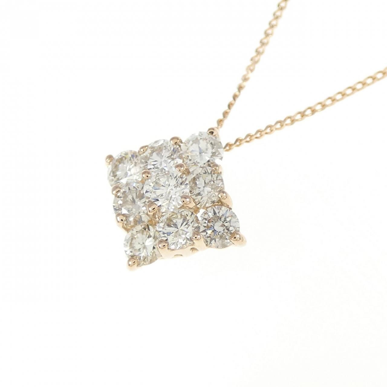 K18PG ダイヤモンド ネックレス 0.50CT