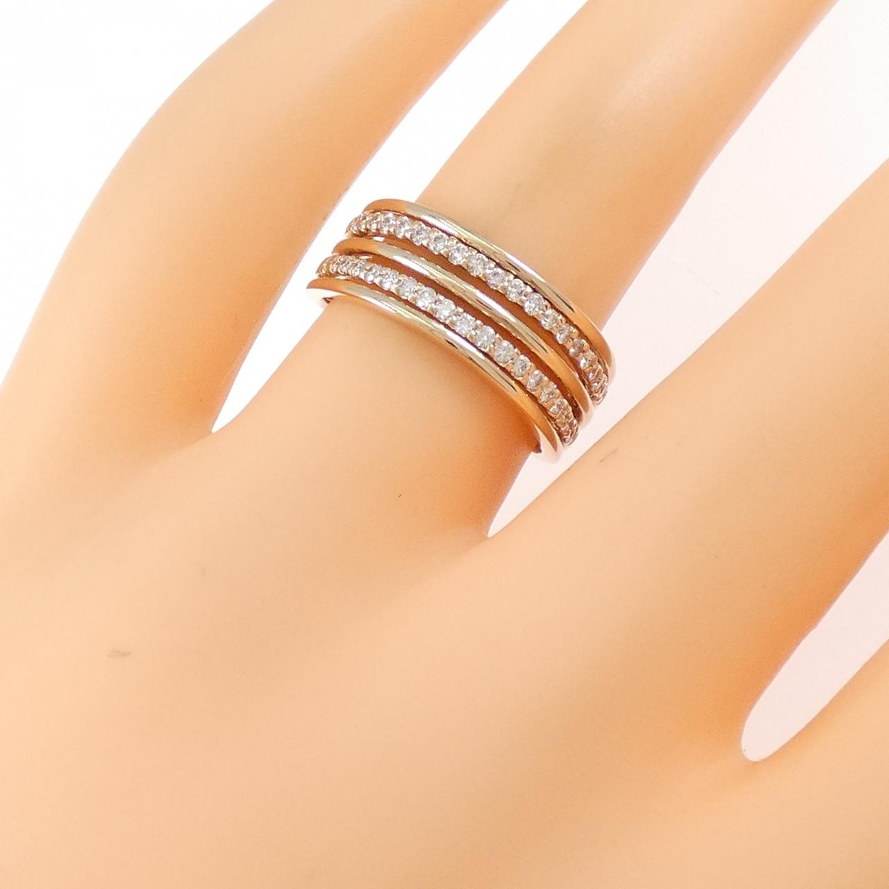 K18PG ダイヤモンド リング 0.30CT
