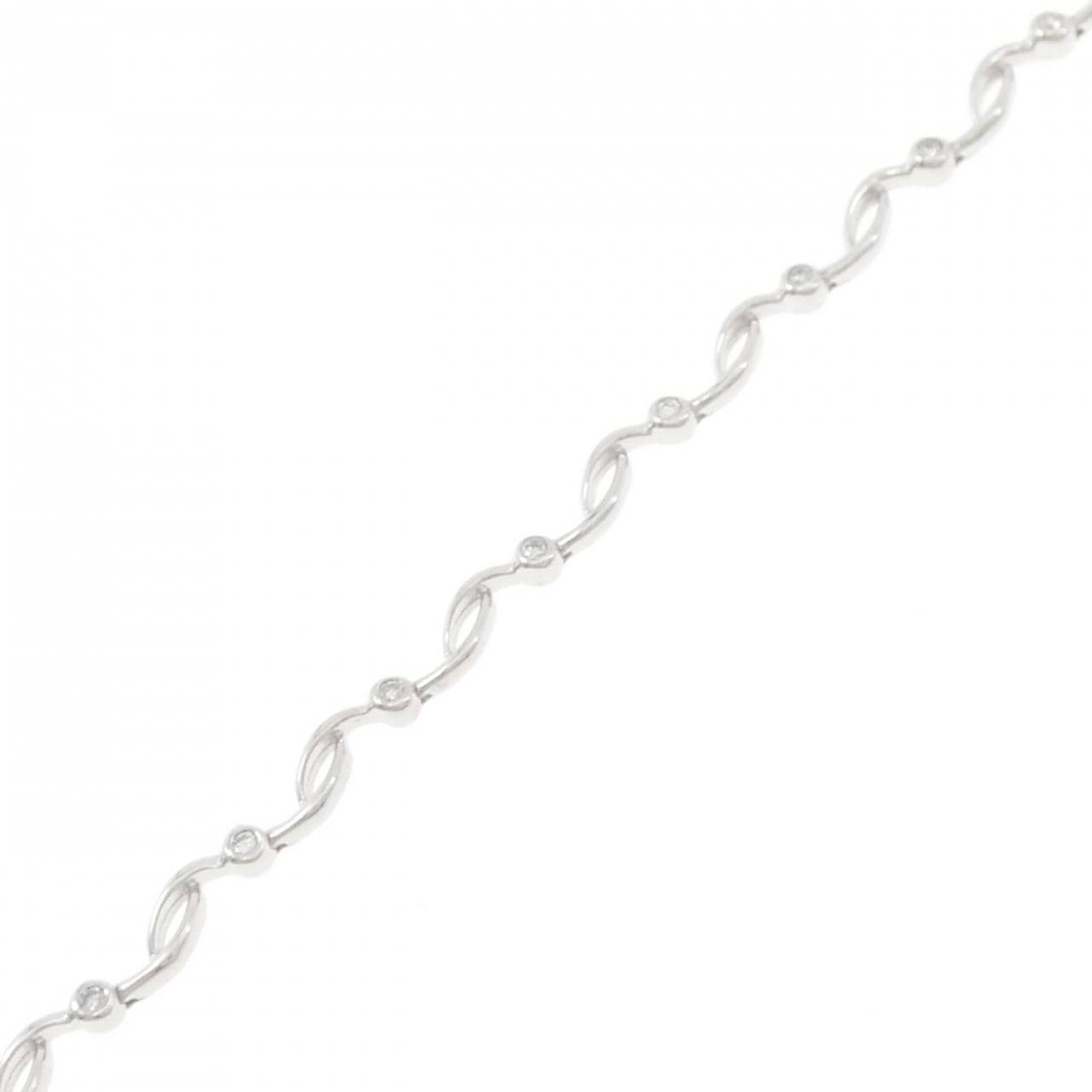 K18WG ダイヤモンド ブレスレット 0.23CT