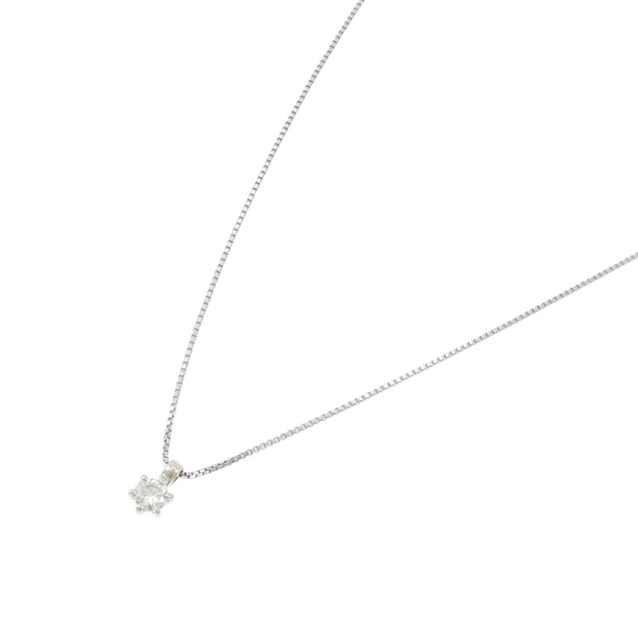 PT850 ソリティア ダイヤモンド ネックレス 0.15CT