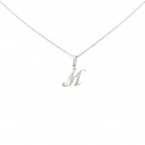 ユキザキ イニシャルM ダイヤモンド ネックレス 0.03CT