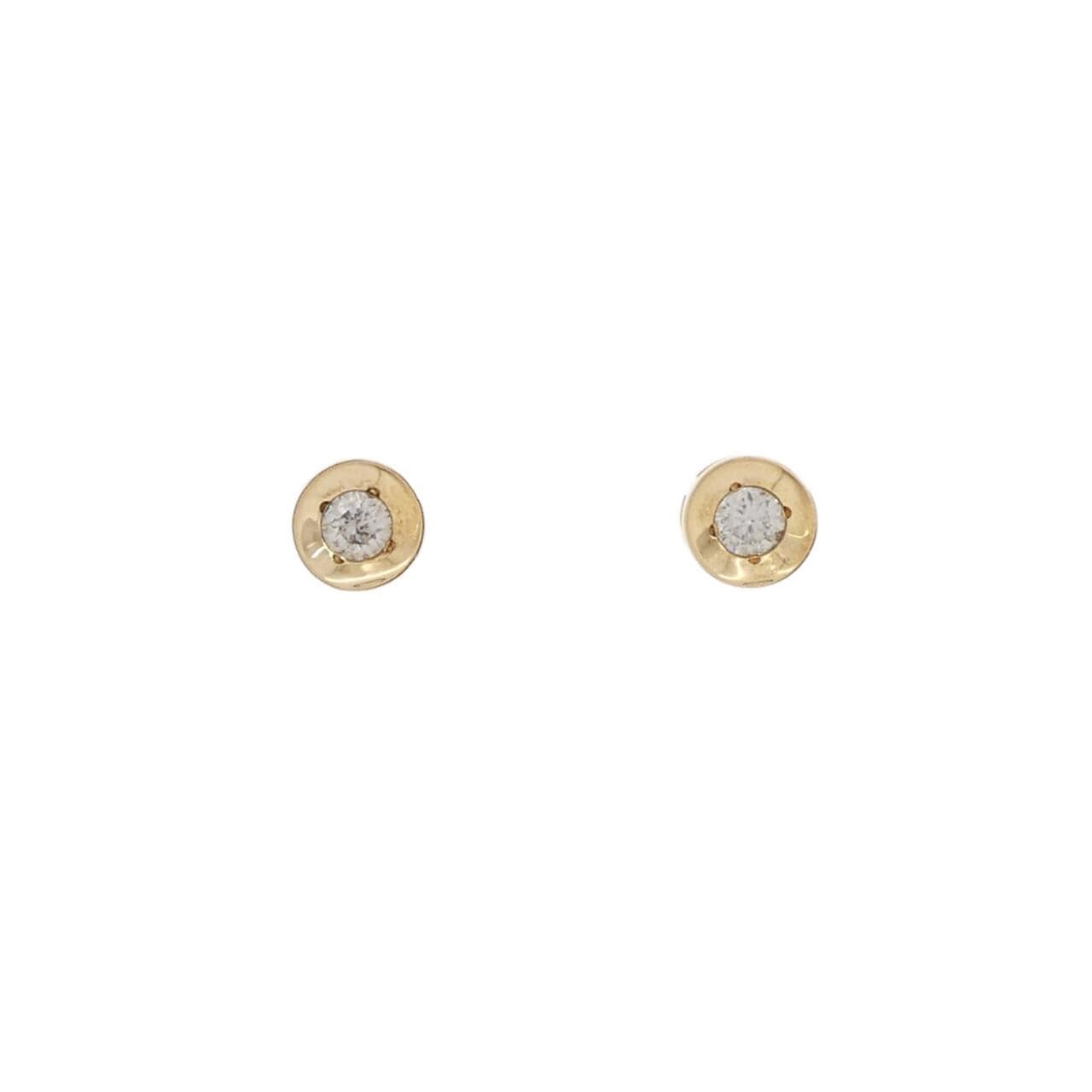 K18YG ダイヤモンド ピアス 0.16CT