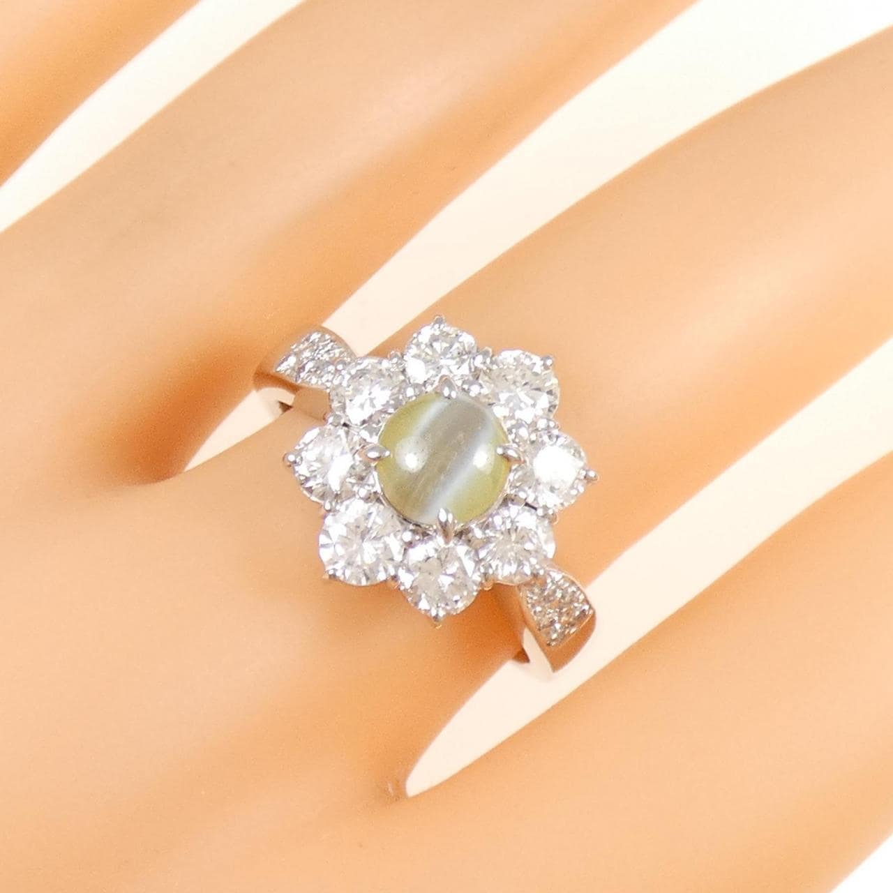 PT クリソベリルキャッツアイ リング 1.59CT