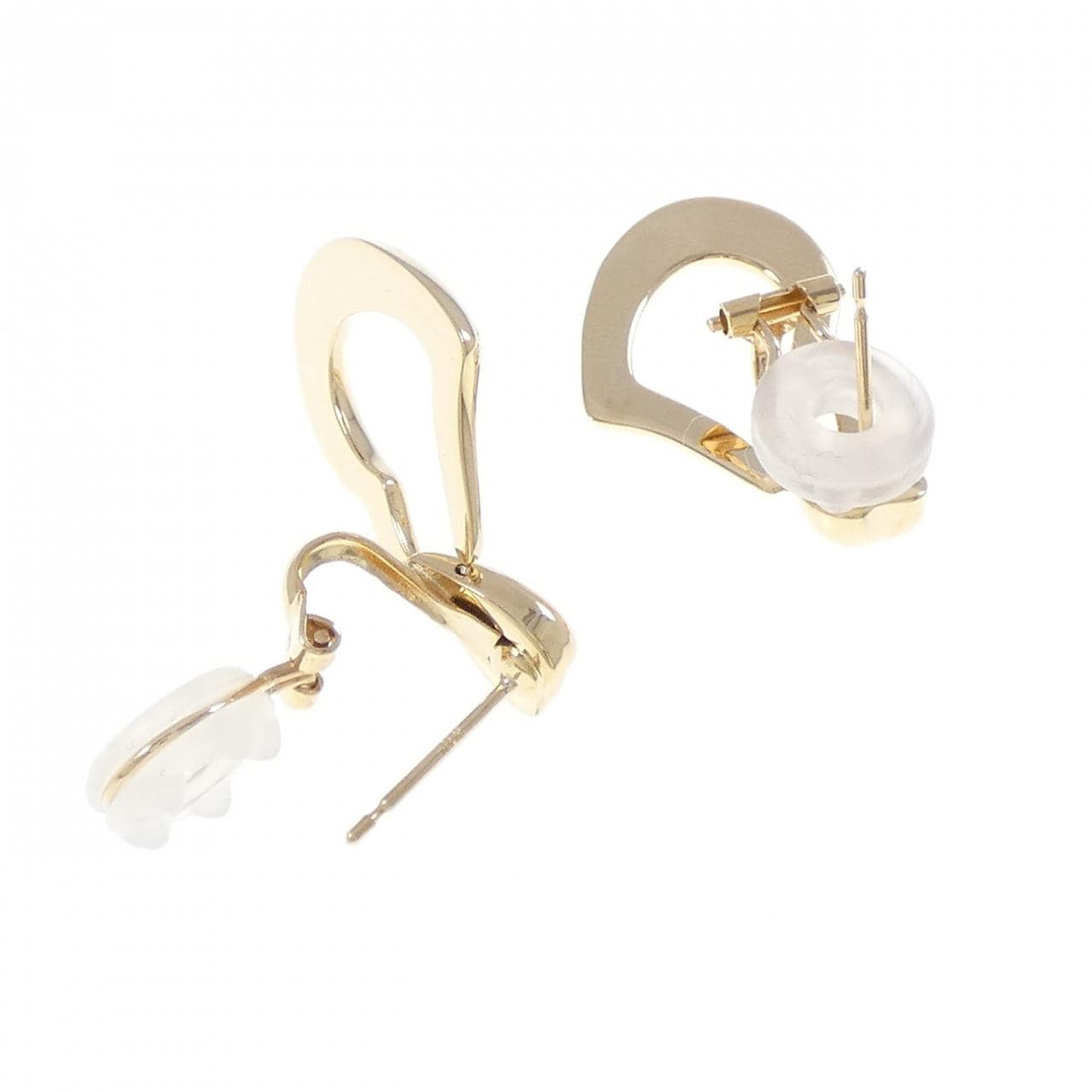 K18YG ハート ピアス