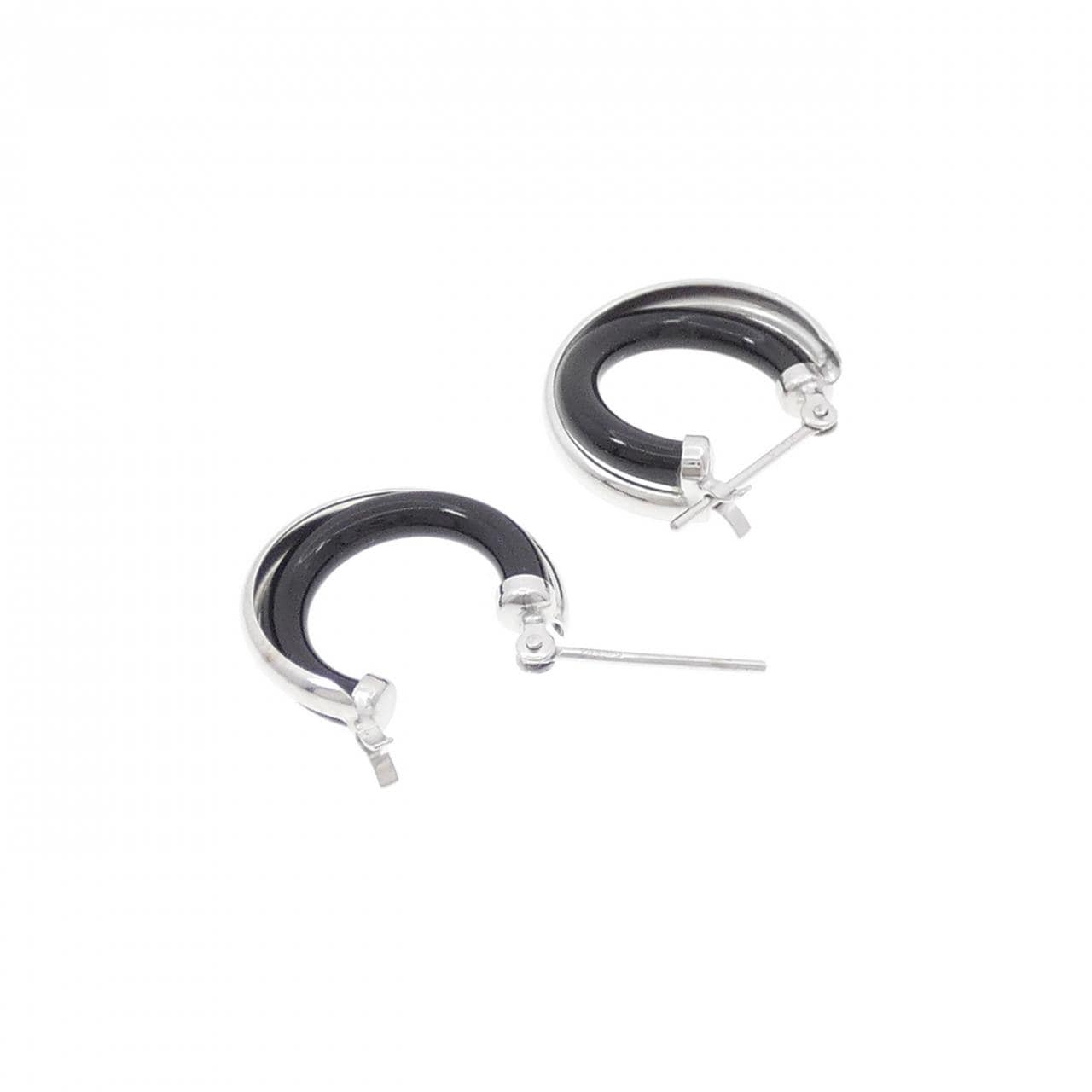 K14WG Onyx Earrings