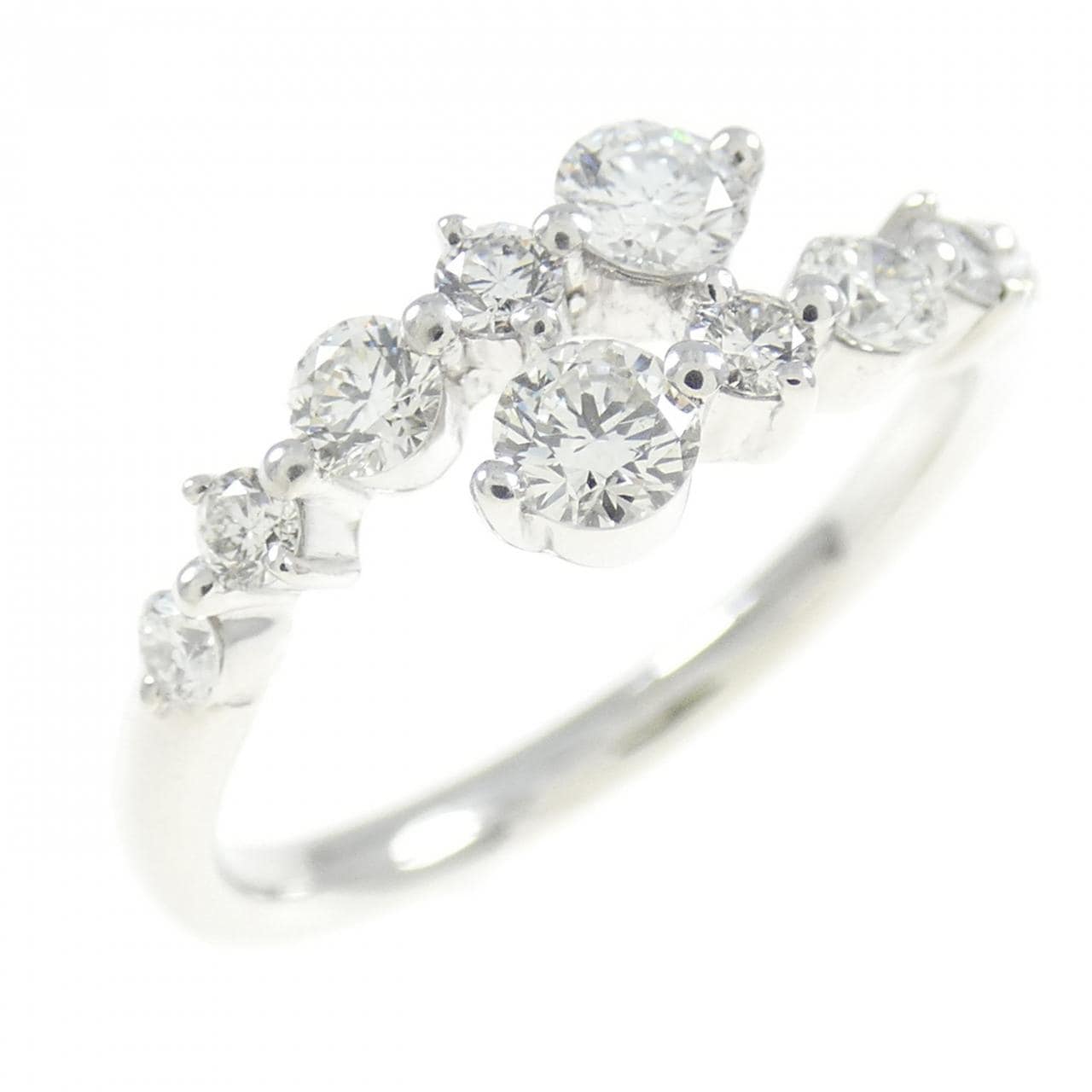 K18WG ダイヤモンド リング 0.50CT