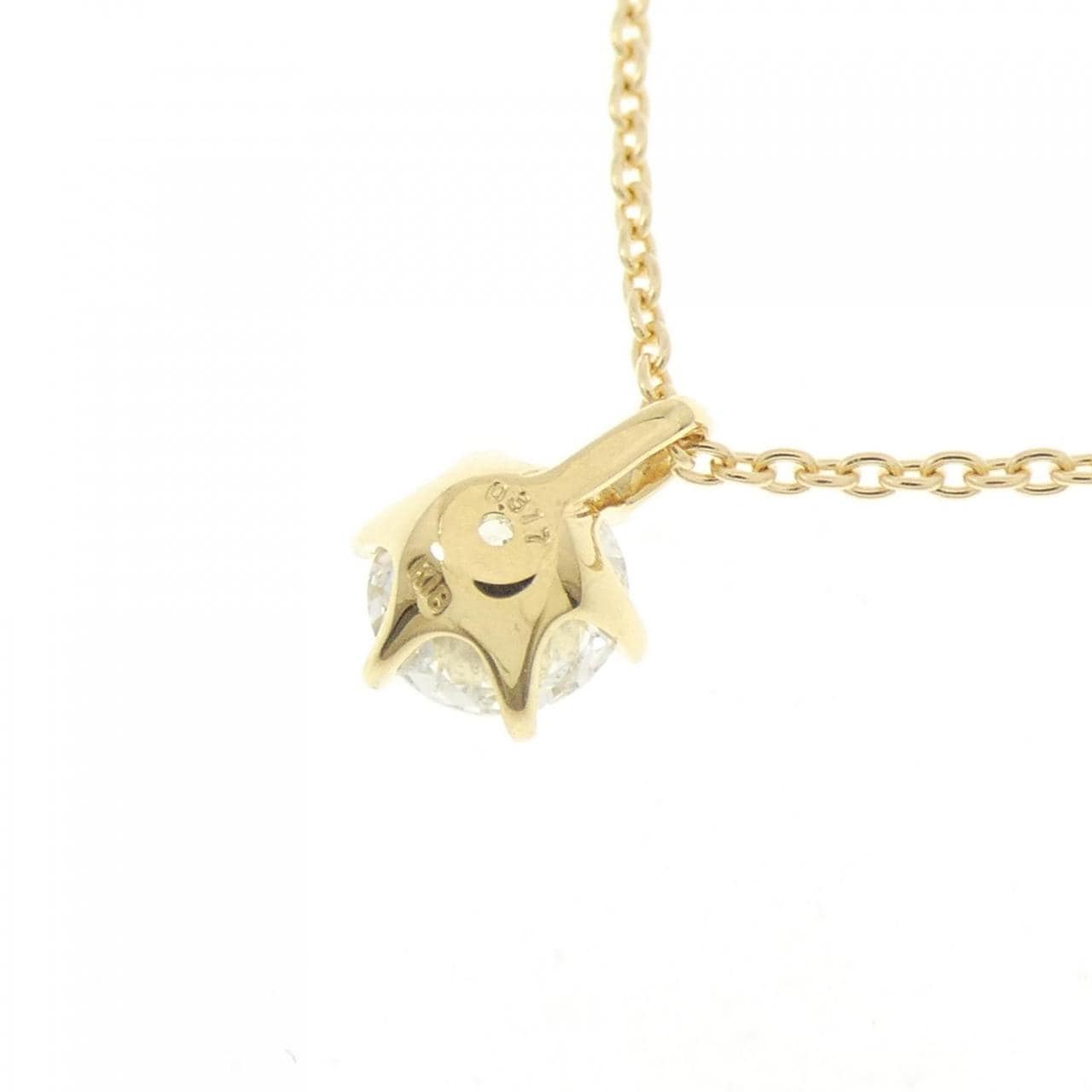 【再加工款】K18YG鑽石項鍊 0.317克拉 G色 SI2淨度 EXT H&C