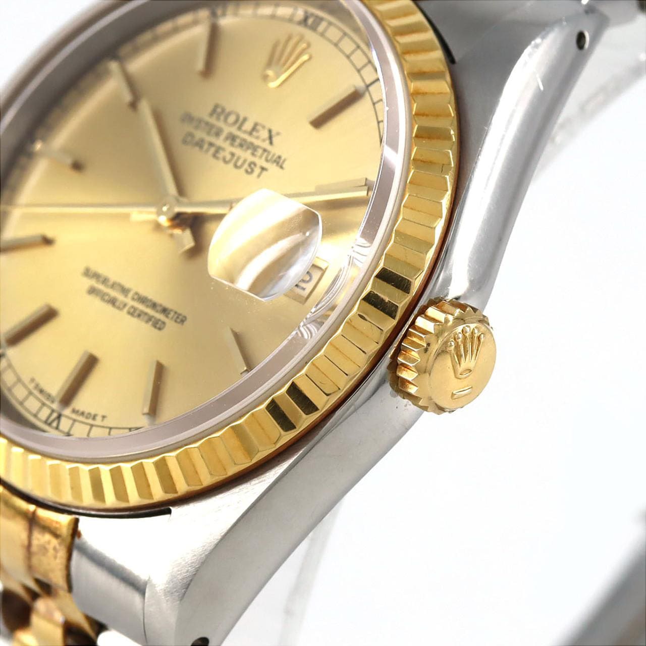 【ノーメンテナンス還元価格】ロレックス デイトジャスト 16233 SSxYG 自動巻 X番
