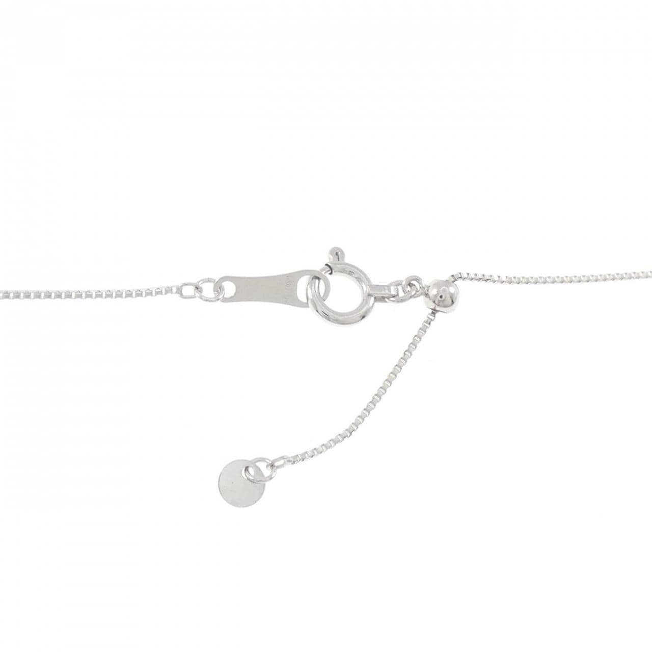 K18WG ダイヤモンド ネックレス 0.09CT
