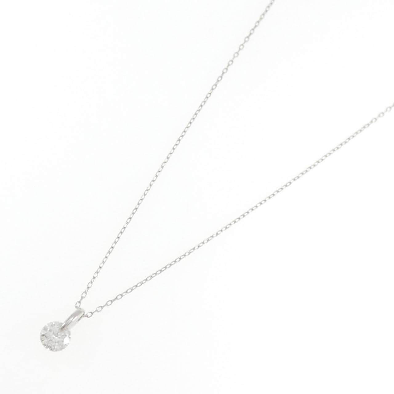 PT900/PT850 ソリティア ダイヤモンド ネックレス 1.019CT