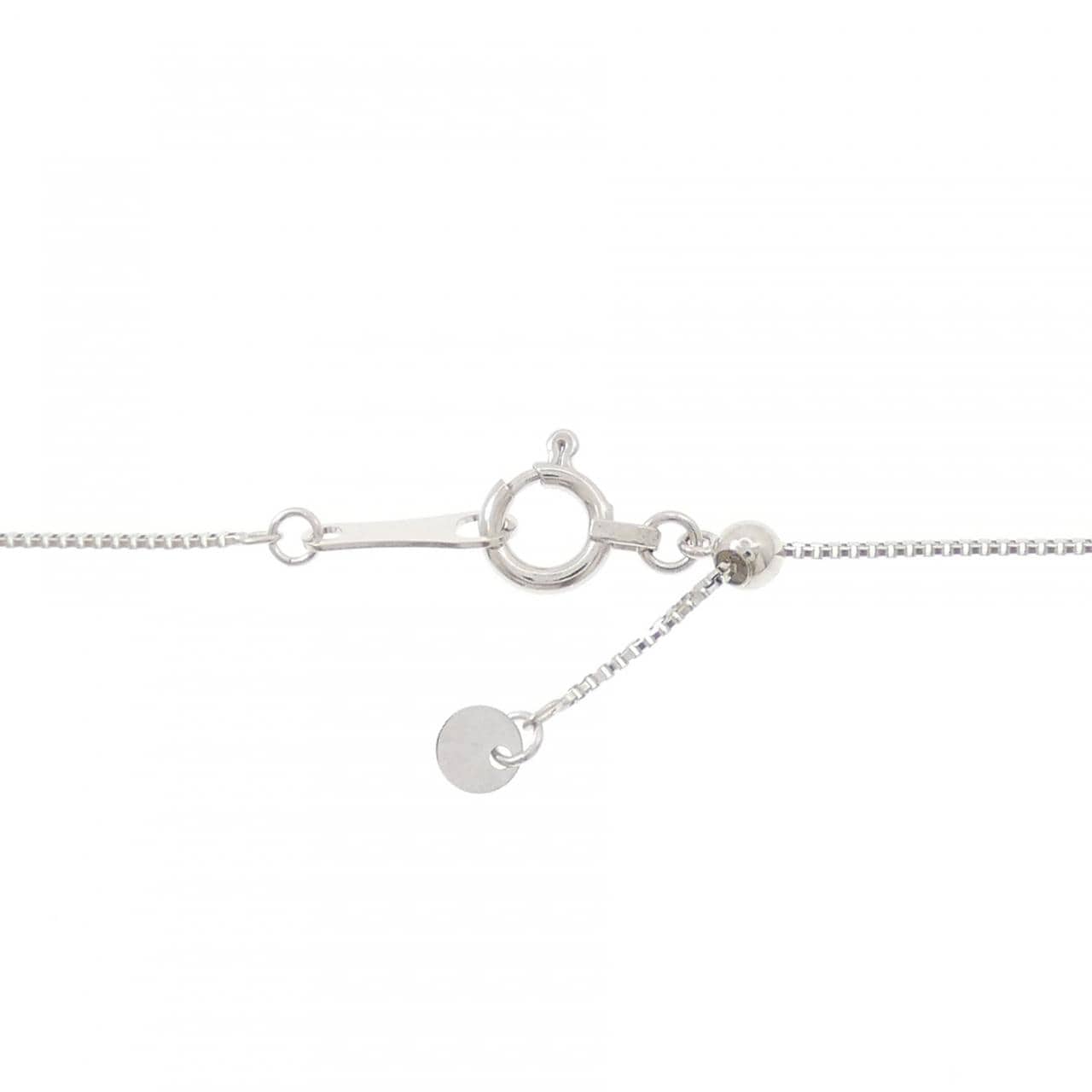 K18WG ハート ペリドット ネックレス 2.66CT
