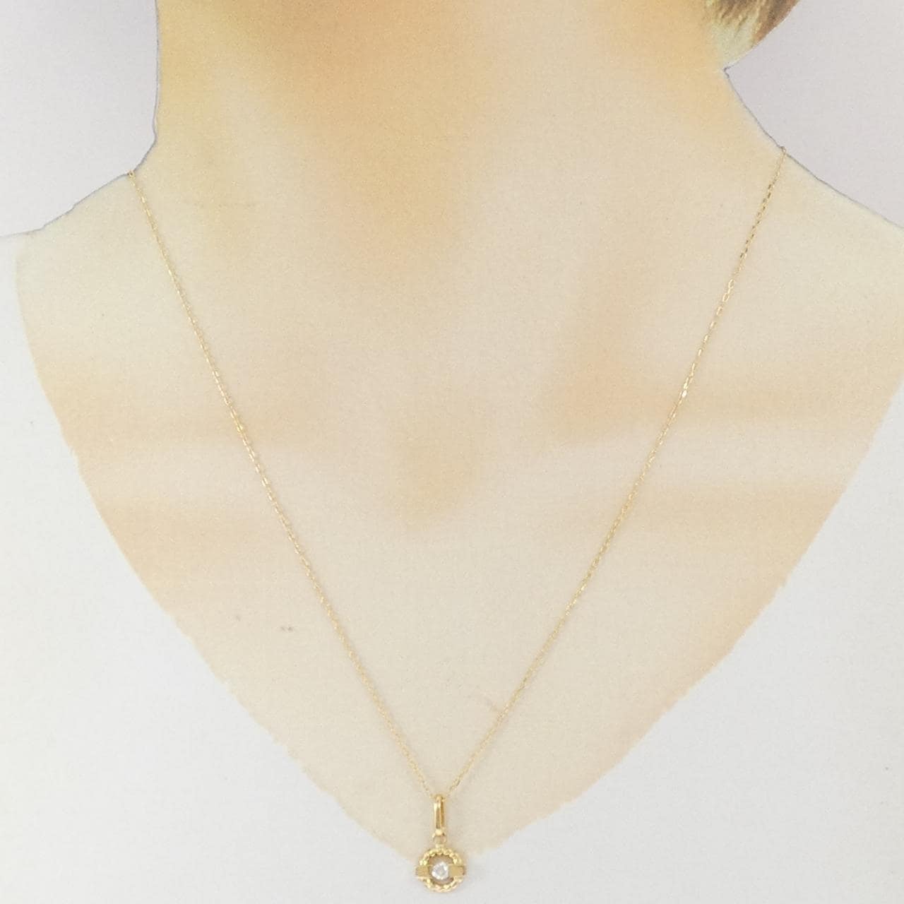 K18YG ダイヤモンド ネックレス 0.09CT