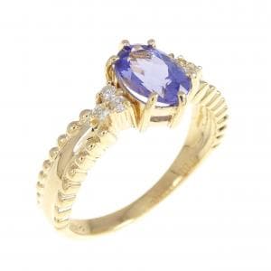 K18YG タンザナイト リング 0.85CT