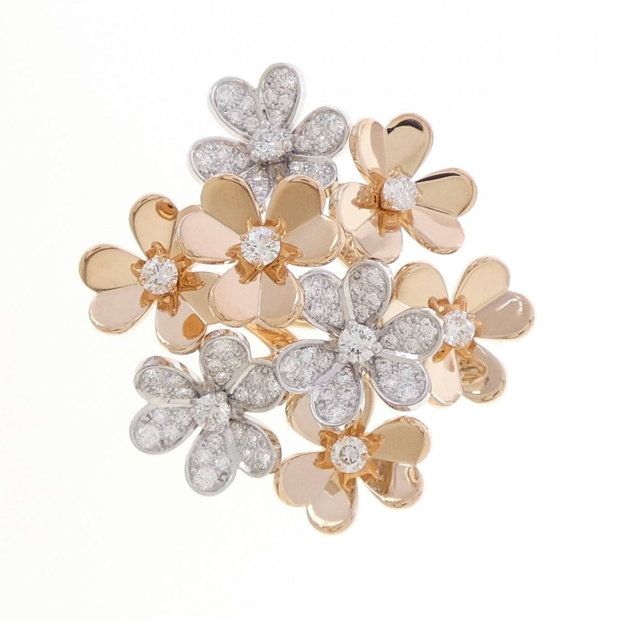 ヴァンクリーフ&アーペル フリヴォル 8フラワー リング