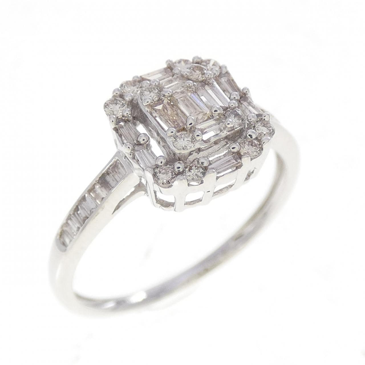 K18WG ダイヤモンド リング 0.30CT